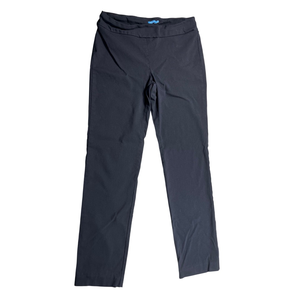 J. McLaughlin Black Pull On Ankle Pants Women's Size 10 Stretch Career Casual